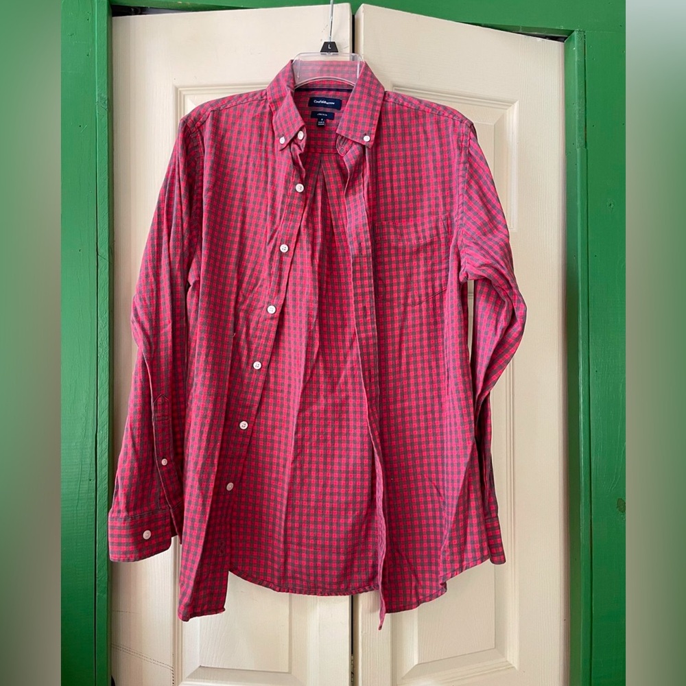 Croft & Barrow Red Plaid Men's Shirt
